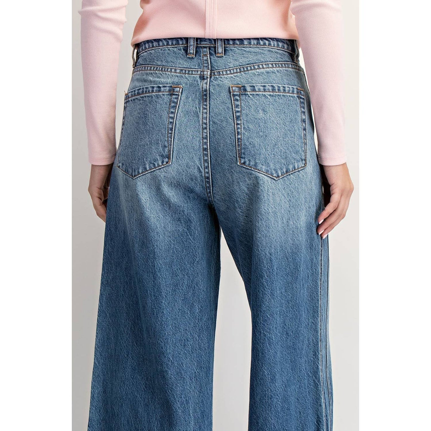 FINAL COUNTDOWN CUFFED LOW-RISE JEANS