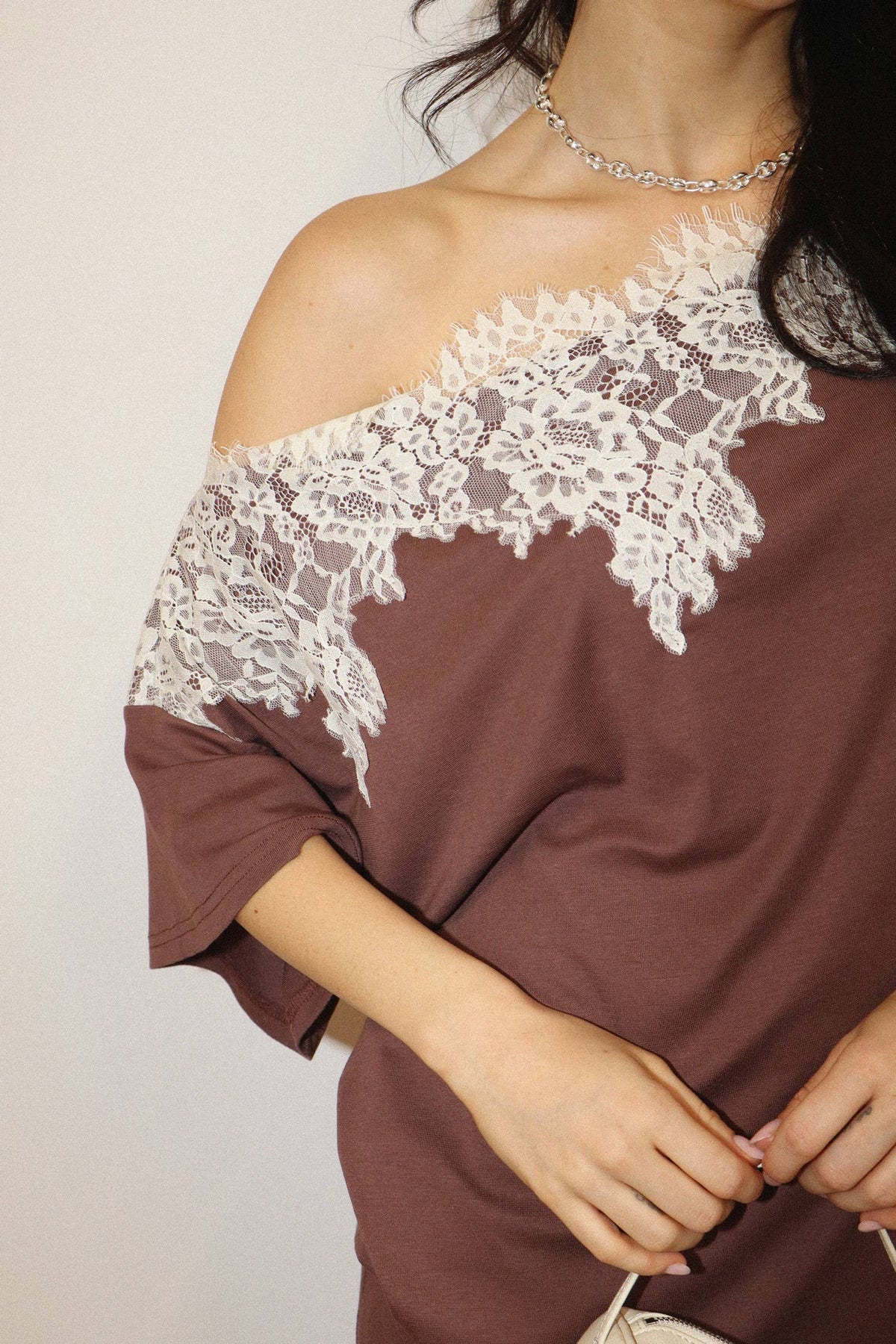 Lace off Shoulder Top