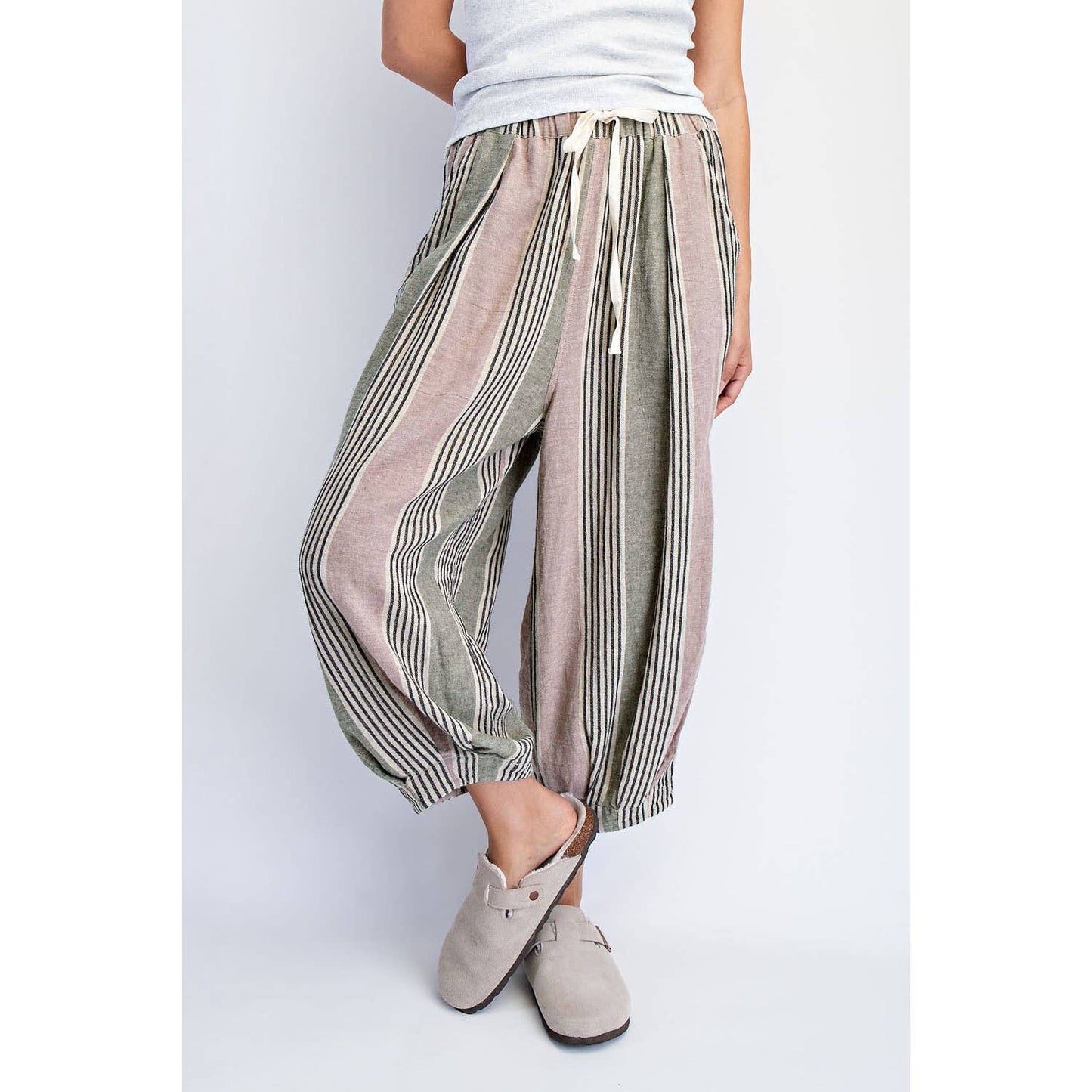WOMEN'S LINEN-BLEND BALOOM PANTS