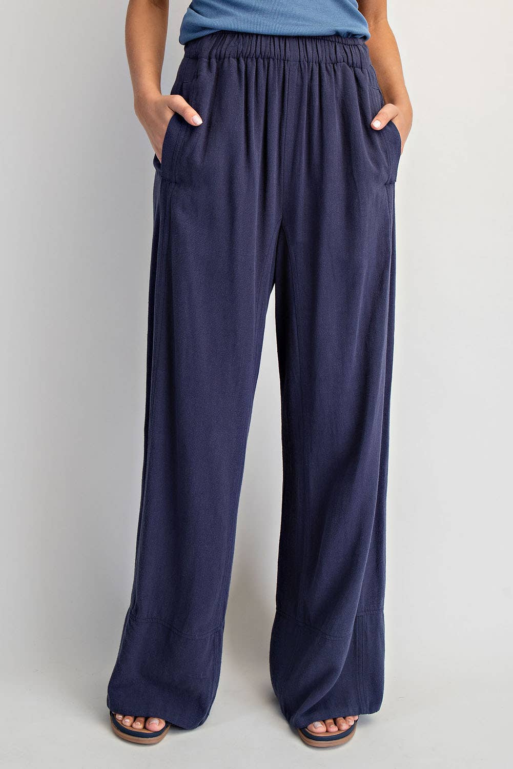 LINEN PULL ON PANTS