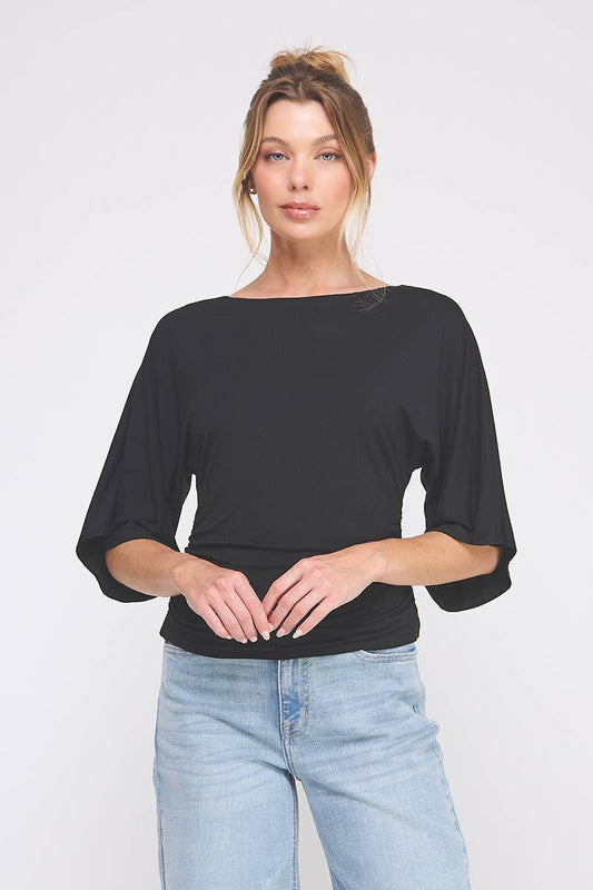 Double Knit Angel Sleeve Top