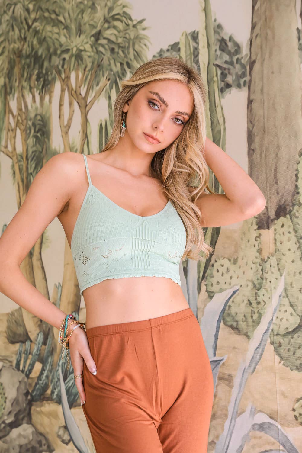 Lace Etched Brami Top