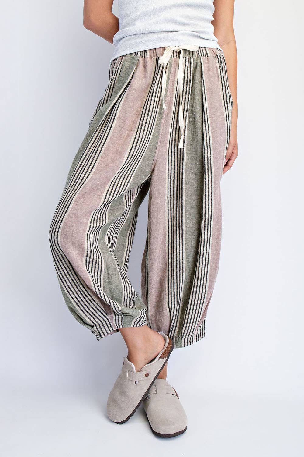 WOMEN'S LINEN-BLEND BALOOM PANTS