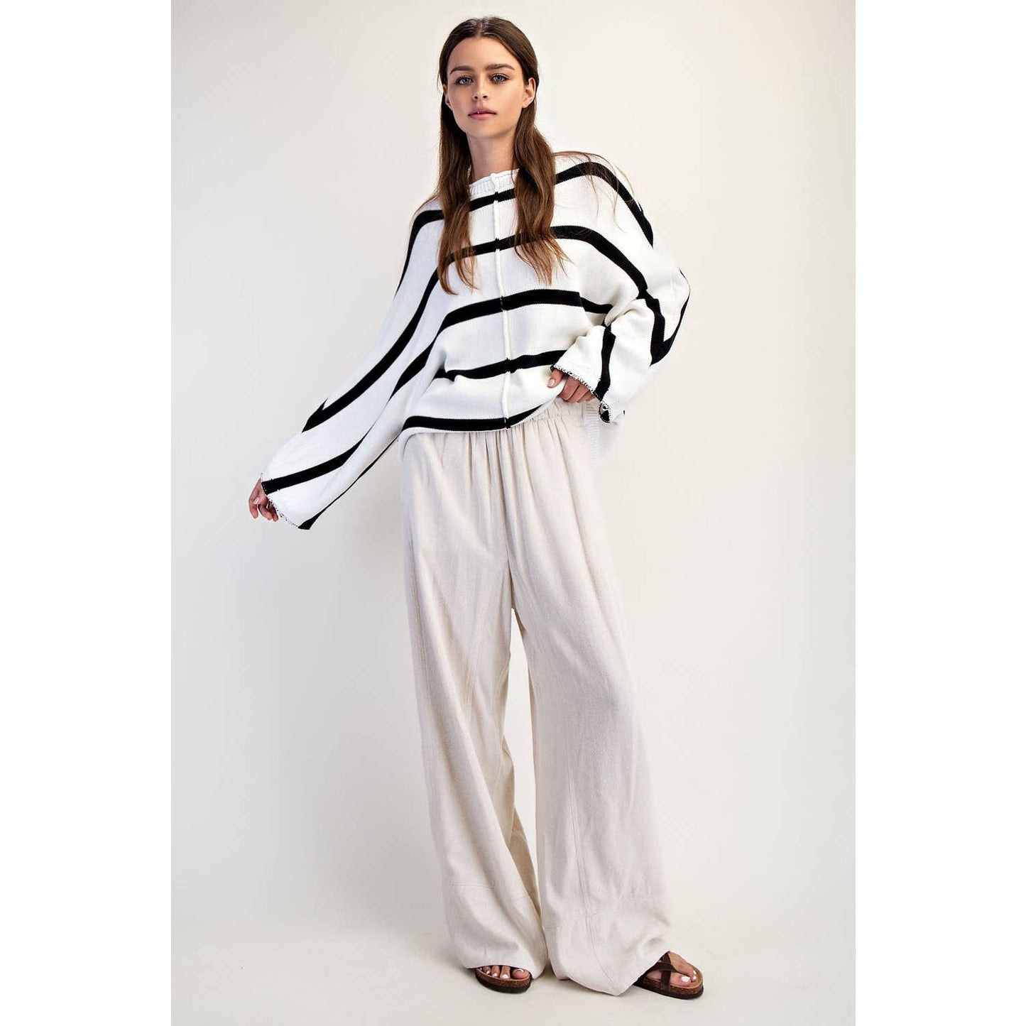 LINEN PULL ON PANTS