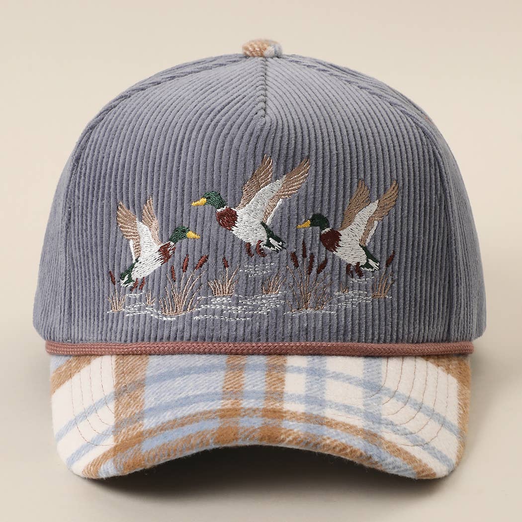 Mallard Ducks Corduroy Trucker Hat