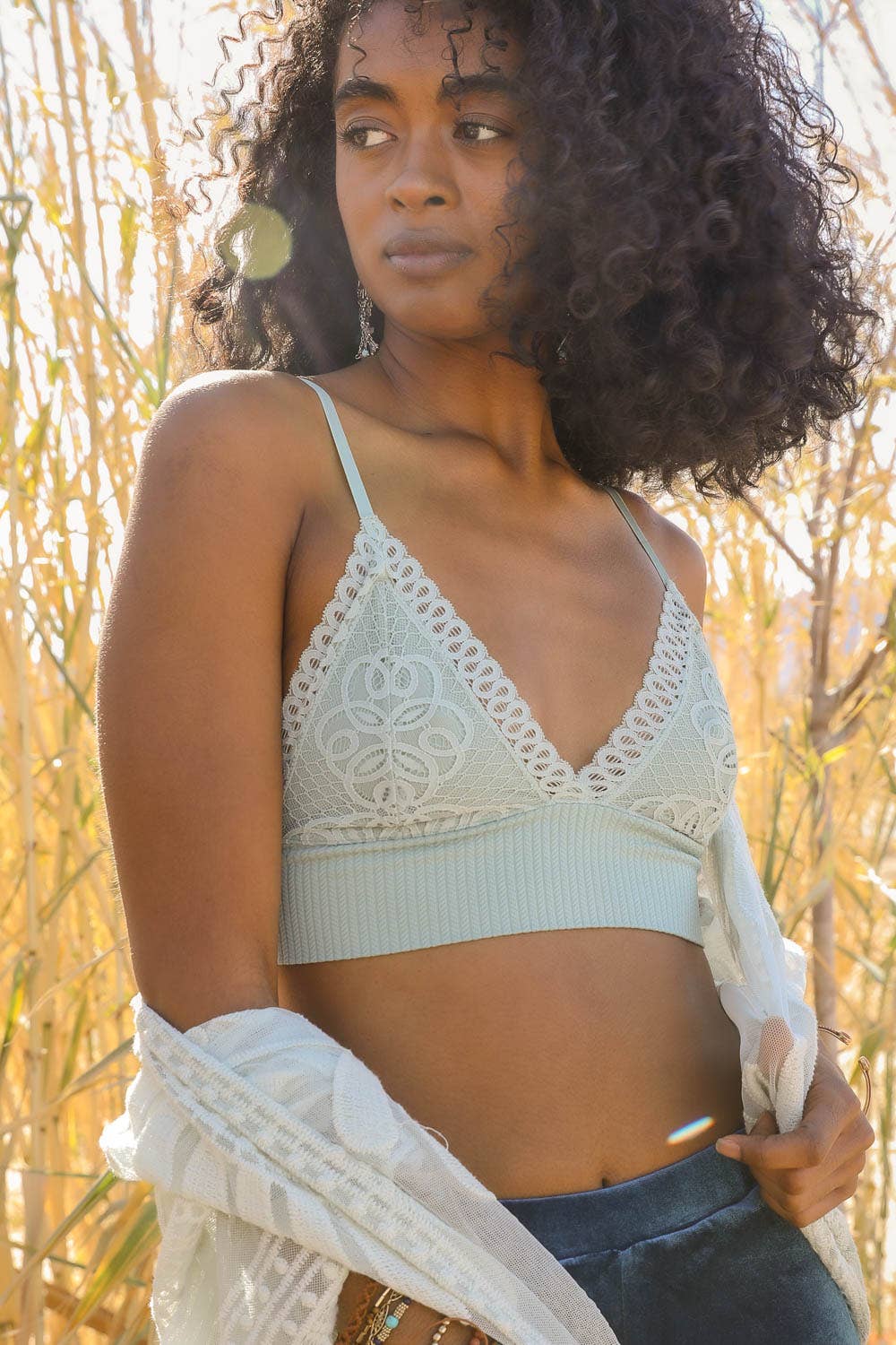 Lace Longline Seamless Bralette - Everyday Classic Style