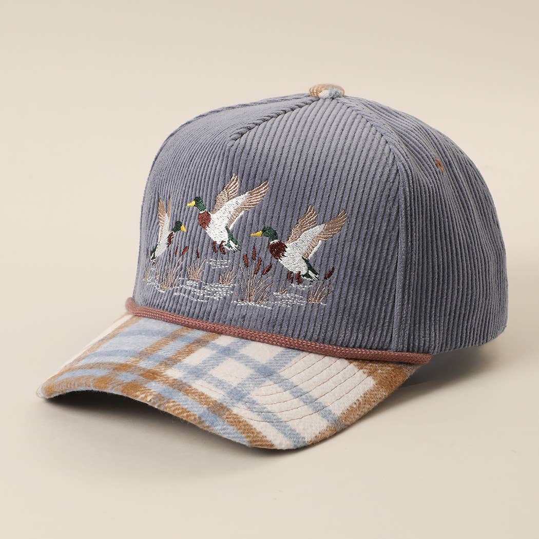 Mallard Ducks Corduroy Trucker Hat